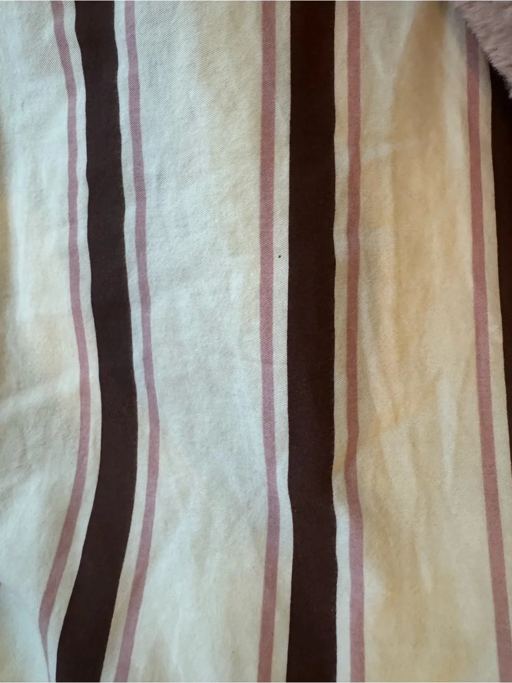 Striped Pink &Cream Duvet CoverEver Lasting(4 items)duvet, insert,pillow,blanket